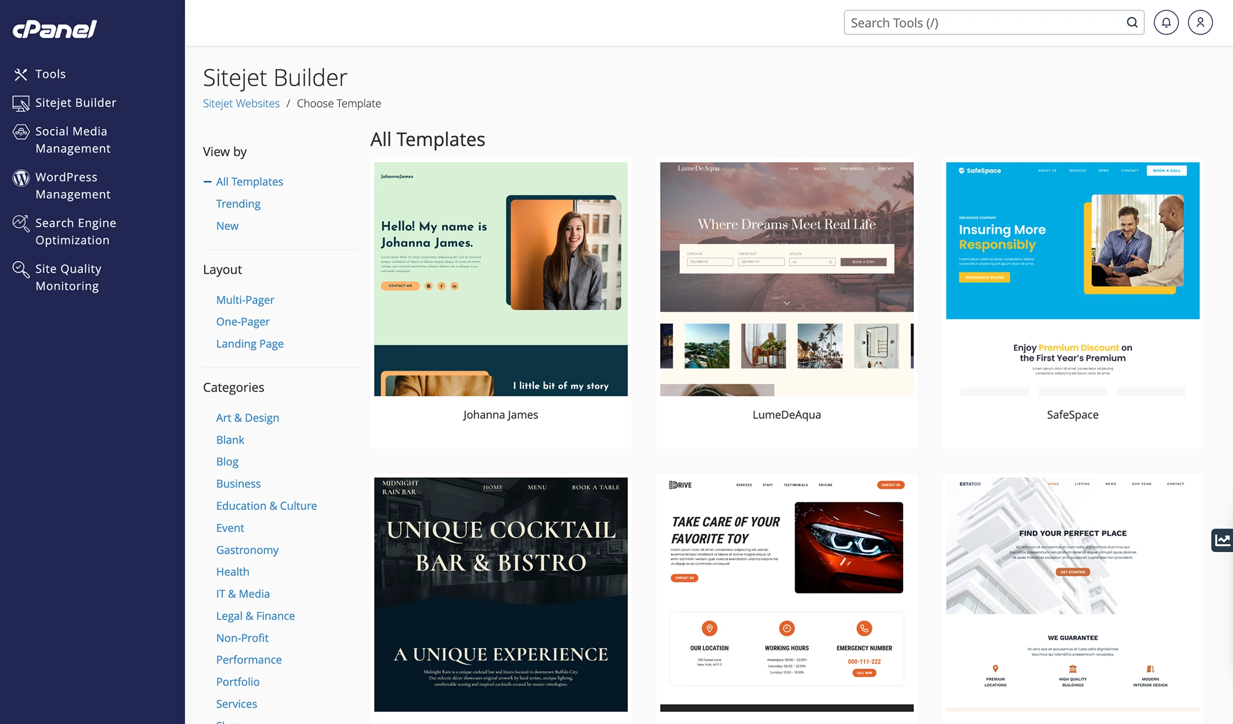 Basit Site Kurulumu - cPanel Web Hosting