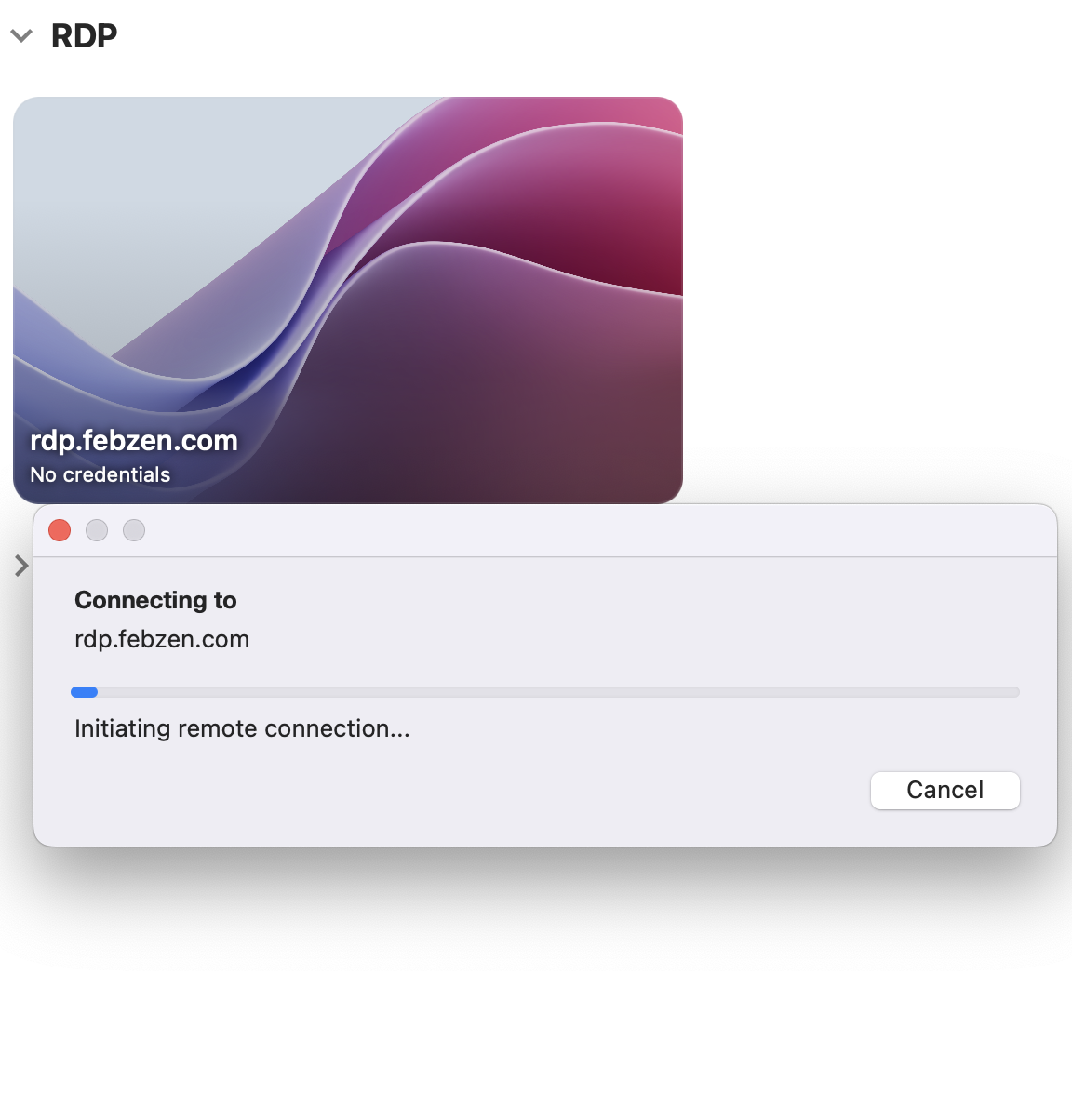 Febzen Mac RDP Connect