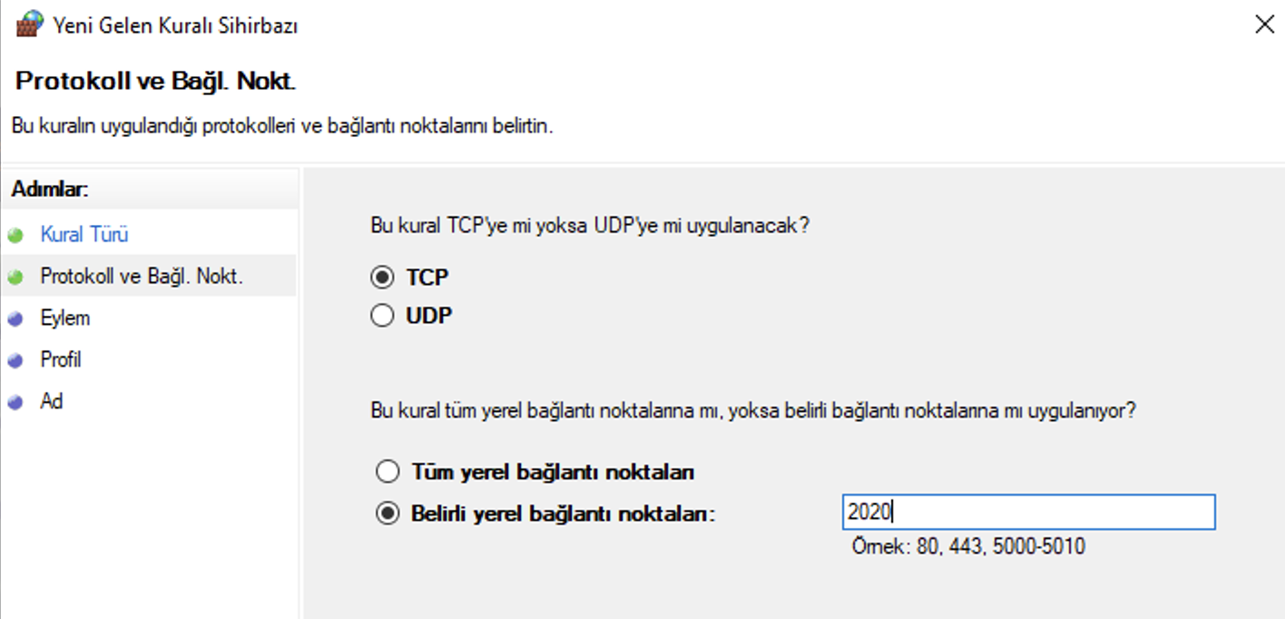 Febzen Firewall Port Rule