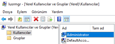 Uzak Masaüstü Kullanıcı Adı Değiştirme